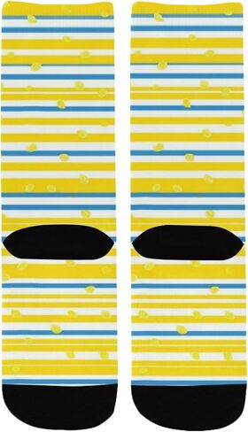 جوارب المشي لمسافات طويلة بطباعة شريطية من الحمضيات - جوارب شتوية حرارية سميكة دافئة للأطفال الصغار للأولاد والبنات للمدرسة، والارتداء اليومي والأنشطة الخارجية in Kuwait