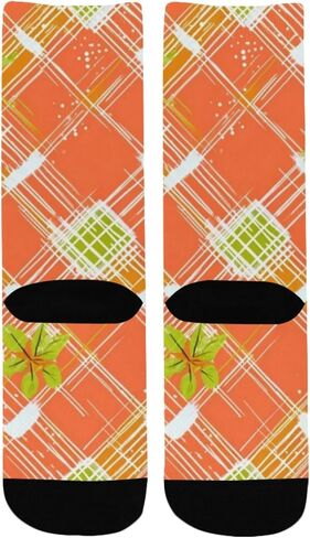 جوارب المشي لمسافات طويلة باللون الأخضر من Bright Bloom Motif - جوارب شتوية حرارية سميكة دافئة للأولاد والبنات للمدرسة، والارتداء اليومي والأنشطة الخارجية in Kuwait