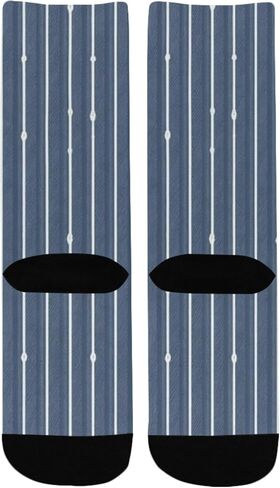 جوارب مشي فنية مطبوعة على شكل صدفة نيلي - جوارب شتوية حرارية سميكة دافئة للأولاد والبنات الصغار للمدرسة، والارتداء اليومي والأنشطة الخارجية in Kuwait