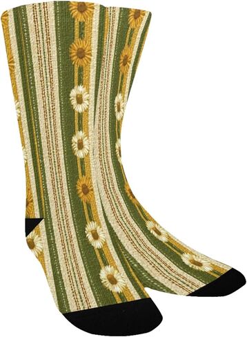 جوارب مشي ربيعية مطبوعة مخططة من Sunny - جوارب شتوية حرارية سميكة دافئة للأولاد والبنات الصغار للمدرسة، والارتداء اليومي والأنشطة الخارجية in Kuwait