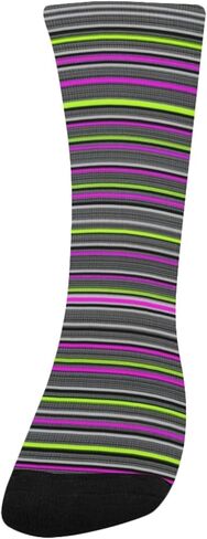 جوارب للمشي لمسافات طويلة مطبوعة بشبكة نيون - جوارب شتوية حرارية سميكة دافئة للأولاد والبنات الصغار للمدرسة، والارتداء اليومي والأنشطة الخارجية in Kuwait