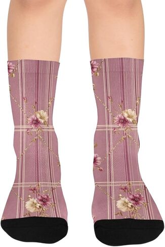 جوارب بلاش روز منقوشة للمشي لمسافات طويلة - جوارب شتوية حرارية سميكة دافئة للأطفال الصغار للأولاد والبنات للمدرسة، والارتداء اليومي والأنشطة الخارجية in Kuwait