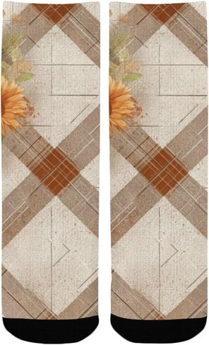 جوارب عباد الشمس منقوشة باللون الأصفر للمشي لمسافات طويلة - جوارب شتوية حرارية سميكة دافئة للأطفال الصغار للأولاد والبنات للمدرسة، والارتداء اليومي والأنشطة الخارجية in Kuwait