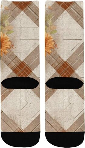 جوارب عباد الشمس منقوشة باللون الأصفر للمشي لمسافات طويلة - جوارب شتوية حرارية سميكة دافئة للأطفال الصغار للأولاد والبنات للمدرسة، والارتداء اليومي والأنشطة الخارجية in Kuwait