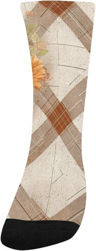 جوارب عباد الشمس منقوشة باللون الأصفر للمشي لمسافات طويلة - جوارب شتوية حرارية سميكة دافئة للأطفال الصغار للأولاد والبنات للمدرسة، والارتداء اليومي والأنشطة الخارجية in Kuwait