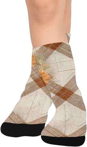 جوارب عباد الشمس منقوشة باللون الأصفر للمشي لمسافات طويلة - جوارب شتوية حرارية سميكة دافئة للأطفال الصغار للأولاد والبنات للمدرسة، والارتداء اليومي والأنشطة الخارجية in Kuwait