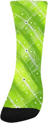 جوارب المشي لمسافات طويلة باللون الأخضر بطبعة جوهرة نيون - جوارب شتوية حرارية سميكة دافئة للأطفال الصغار للأولاد والبنات للمدرسة، والارتداء اليومي والأنشطة الخارجية in Kuwait