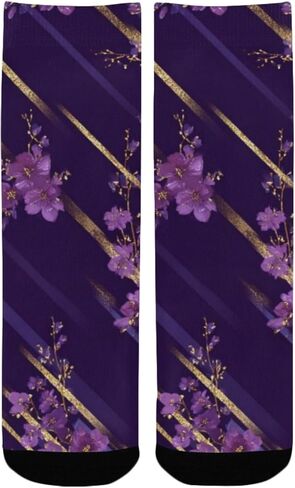 جوارب أنيقة للمشي على شكل فن الأزهار - جوارب شتوية حرارية سميكة دافئة للأطفال الصغار للأولاد والبنات للمدرسة، والارتداء اليومي والأنشطة الخارجية in Kuwait