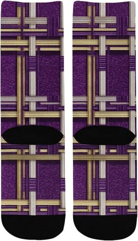 جوارب ريجال أوركيد أرجوانية منقوشة للمشي لمسافات طويلة - جوارب شتوية حرارية سميكة دافئة للأولاد والبنات للمدرسة، والارتداء اليومي والأنشطة الخارجية in Kuwait