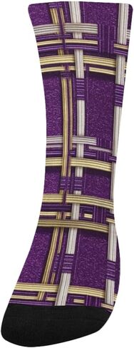 جوارب ريجال أوركيد أرجوانية منقوشة للمشي لمسافات طويلة - جوارب شتوية حرارية سميكة دافئة للأولاد والبنات للمدرسة، والارتداء اليومي والأنشطة الخارجية in Kuwait