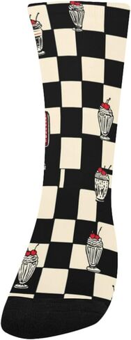 جوارب Vintage Diner Vibe Dark للتنزه سيرًا على الأقدام - جوارب شتوية حرارية سميكة دافئة للأولاد والبنات الصغار للمدرسة، والارتداء اليومي والأنشطة الخارجية in Kuwait