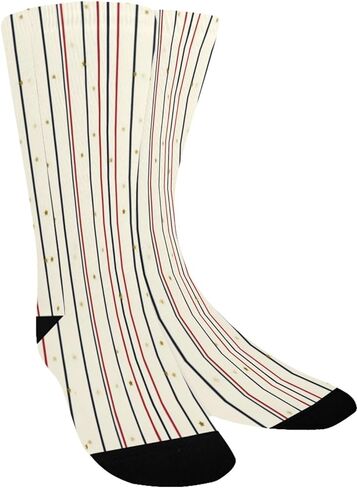 جوارب للمشي لمسافات طويلة مطبوعة بخطوط منقطة - جوارب شتوية حرارية سميكة دافئة للأطفال الصغار للأولاد والبنات للمدرسة، والارتداء اليومي والأنشطة الخارجية in Kuwait