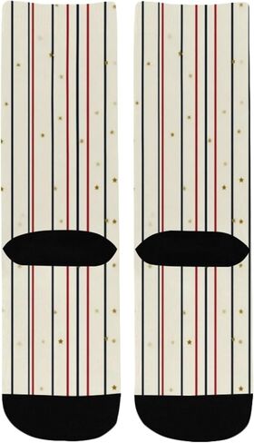 جوارب للمشي لمسافات طويلة مطبوعة بخطوط منقطة - جوارب شتوية حرارية سميكة دافئة للأطفال الصغار للأولاد والبنات للمدرسة، والارتداء اليومي والأنشطة الخارجية in Kuwait