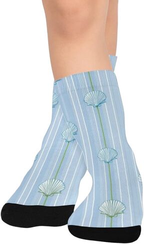 جوارب Ocean Wave الناعمة باللون الأزرق للمشي لمسافات طويلة - جوارب شتوية حرارية سميكة دافئة للأطفال الصغار للأولاد والبنات للمدرسة، والارتداء اليومي والأنشطة الخارجية in Kuwait