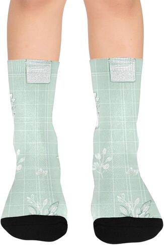 جوارب لطيفة منقوشة على شكل زهور فنية - جوارب شتوية سميكة دافئة للأولاد والبنات الصغار للمدرسة، والارتداء اليومي والأنشطة الخارجية in Kuwait