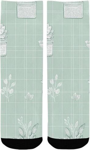 جوارب لطيفة منقوشة على شكل زهور فنية - جوارب شتوية سميكة دافئة للأولاد والبنات الصغار للمدرسة، والارتداء اليومي والأنشطة الخارجية in Kuwait