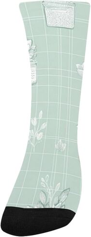 جوارب لطيفة منقوشة على شكل زهور فنية - جوارب شتوية سميكة دافئة للأولاد والبنات الصغار للمدرسة، والارتداء اليومي والأنشطة الخارجية in Kuwait