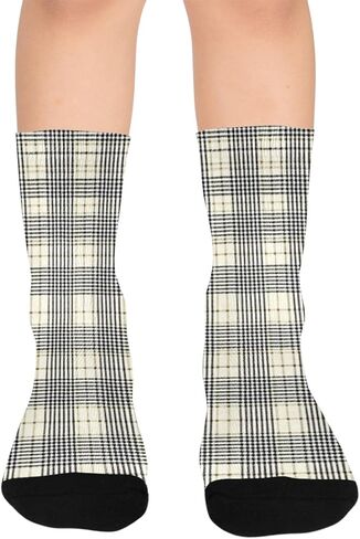 جوارب كلاسيكية منقوشة باللون الرمادي للمشي لمسافات طويلة - جوارب شتوية حرارية سميكة دافئة للأطفال الصغار للأولاد والبنات للمدرسة، والارتداء اليومي والأنشطة الخارجية in Kuwait