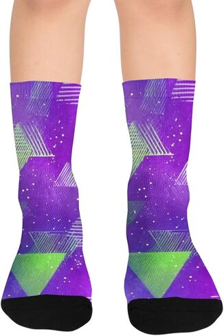 جوارب Galaxy Prism Glow للمشي لمسافات طويلة - جوارب شتوية حرارية سميكة دافئة للأولاد والبنات للمدرسة، والارتداء اليومي والأنشطة الخارجية in Kuwait