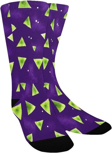 جوارب للمشي لمسافات طويلة بطبعة مثلثة نيون - جوارب شتوية حرارية سميكة دافئة للأطفال الصغار للأولاد والبنات للمدرسة، والارتداء اليومي والأنشطة الخارجية in Kuwait