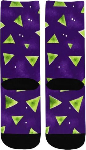 جوارب للمشي لمسافات طويلة بطبعة مثلثة نيون - جوارب شتوية حرارية سميكة دافئة للأطفال الصغار للأولاد والبنات للمدرسة، والارتداء اليومي والأنشطة الخارجية in Kuwait