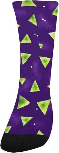 جوارب للمشي لمسافات طويلة بطبعة مثلثة نيون - جوارب شتوية حرارية سميكة دافئة للأطفال الصغار للأولاد والبنات للمدرسة، والارتداء اليومي والأنشطة الخارجية in Kuwait