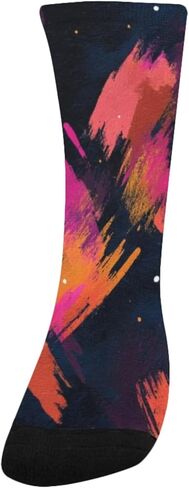 جوارب جريئة للمشي لمسافات طويلة على شكل فن تجريدي - جوارب شتوية حرارية سميكة دافئة للأطفال الصغار للأولاد والبنات للمدرسة، والارتداء اليومي والأنشطة الخارجية in Kuwait