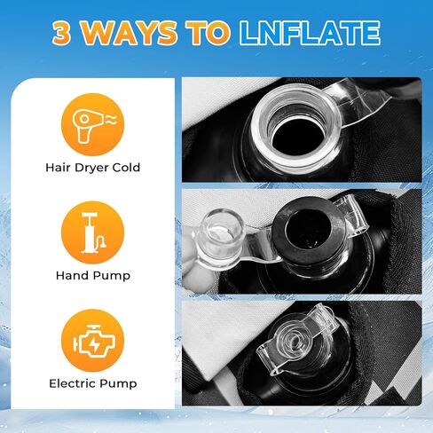 زلاجات أنبوبية للثلج قابلة للنفخ مقاس 48 بوصة، معدات تزلج شتوية شديدة التحمل وأنابيب ثلج للبالغين مع مادة سميكة وغطاء من القماش in Kuwait