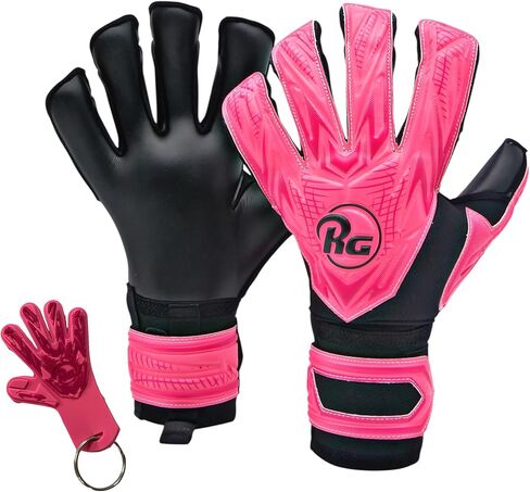 RG Samurai Fusion Professional Soccer Goalie Gloves – Hybrid Roll Negative Cut Goalkeeper Gloves for Youth, Kids & Adults – 4mm German Latex Palm, Wrist Guard & Fingersaves – Training Gear in Saudi Arabia