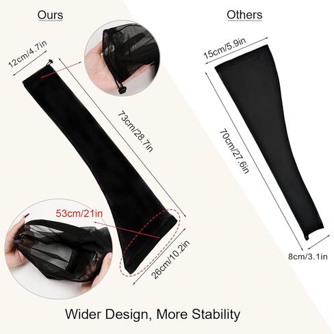 Upgraded Hair Weave Sleeve for Locs - Highly Elastic and Bigger Design Loc Sleeve for Dreadlocks Women, Comfortable, Breathable in Kuwait