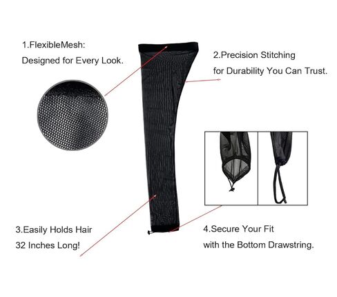 Upgraded Hair Weave Sleeve for Locs - Highly Elastic and Bigger Design Loc Sleeve for Dreadlocks Women, Comfortable, Breathable in Kuwait