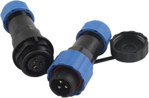 مجموعة واحدة من الموصلات SP16 صامولة/شفة/مؤخرة/مربع ووصلة سلك مأخذ 3/4/5 دبوس (إرساء، 1SET_3P) in Kuwait