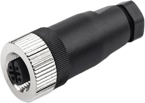 الاستشعار M12 ذكر أنثى موصل سلك الزاوية اليمنى اقتران ملولب 3/4/5/8 دبوس لحام (PG7 زاوية ذكر ، 1PCS_4P) in Kuwait