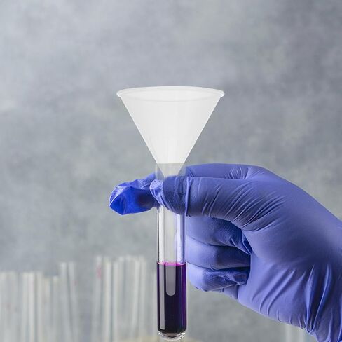 10pcs 90mm Pp Plastic Triangle Laboratory Funnels Filling Funnels for Liquid Transfer and Scientific Use in Kuwait