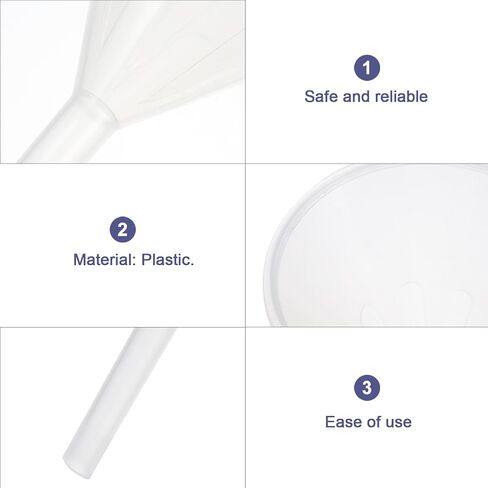 10pcs 90mm Pp Plastic Triangle Laboratory Funnels Filling Funnels for Liquid Transfer and Scientific Use in Kuwait