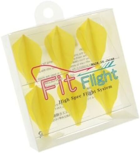 مجموعة 6 سهام من فيت فلايت كوزمو - مجموعة من 6 سهام على شكل حرف W (أصفر) in Kuwait