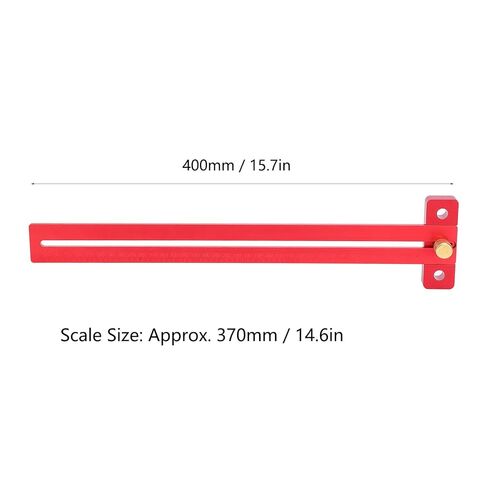 Woodworking Scriber T Square Ruler,Aluminum Alloy T Ruler T Type Scriber - Essential Tool for Precise Position Measurement in Furniture Making in Kuwait