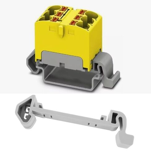 ECSiNG 4PCS DIN Rail Adapter PTFIX-NS35A 3274056 Compatible with NS 35 Can Accommodate 2.5 mm2 and 4 mm2 FIX Modules in Saudi Arabia