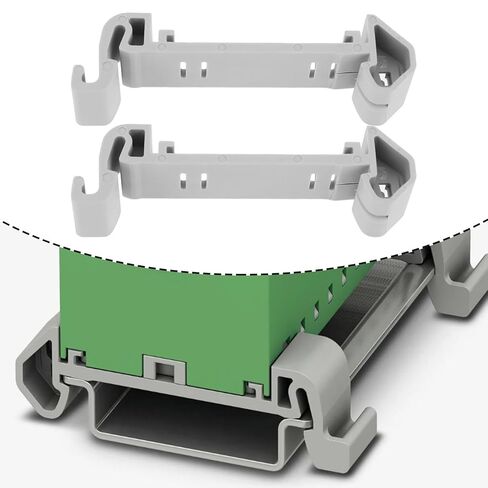 ECSiNG 4PCS DIN Rail Adapter PTFIX-NS35A 3274056 Compatible with NS 35 Can Accommodate 2.5 mm2 and 4 mm2 FIX Modules in Saudi Arabia