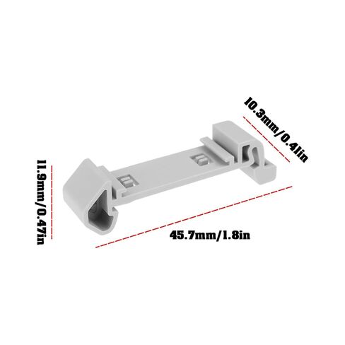 ECSiNG 4PCS DIN Rail Adapter PTFIX-NS35A 3274056 Compatible with NS 35 Can Accommodate 2.5 mm2 and 4 mm2 FIX Modules in Saudi Arabia