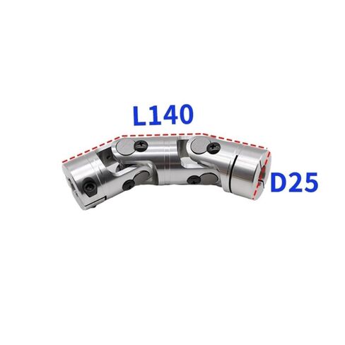D25 L140 Shaft Universal Coupling Cardan Precision Double Section Telescopic Cross Universal Joint Transmission Screw Shaft Adjustable in Saudi Arabia