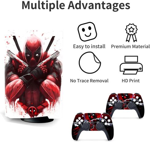 PS5 Skin - الإصدار الرقمي لوحدة التحكم وملحقات وحدة التحكم غطاء جلود PS5 Controller Skin Gift ps5 Skins لوحدة التحكم مجموعة كاملة PS5 Skin Greed in Saudi Arabia