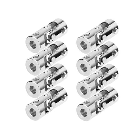 8pcs Steel Universal Joint Cardan Connector Rotatable Model Coupling 4mm to 4mm for DIY Motor Shaft Shaft Adjustable in Kuwait