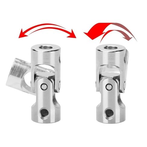 4 قطعة 4 مللي متر إلى 4 مللي متر الصلب العالمي المشترك كاردان اقتران موصل للتدوير نموذج لتقوم بها بنفسك عمود المحرك المناسب رمح قابل للتعديل in Kuwait
