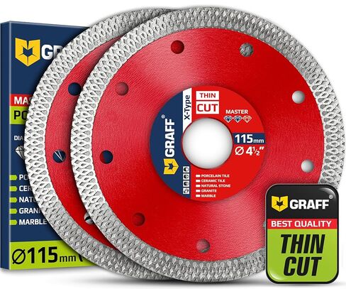 3 بوصة شفرة البلاط للمطحنة 3/8 Arbor - شفرة منشار ماس رقيقة للغاية لقطع خزف خزفي ناعم من البلاط الرخام من الجرانيت - عجلة القطع الماس لخطون البلاط الصلب غراف البلاط الصلب in Kuwait