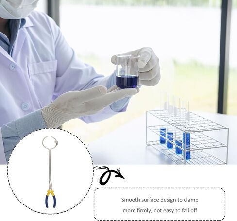 Luxshiny 40cm Long Graphite Crucible Tong Melting Furnace Clamp Metal Casting Tool Circle Crucible Plier for Foundry and Jewelry Refining Laboratory Use in Kuwait