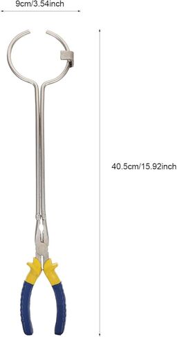 BESTYASH Graphite Crucible Clamp 40cm Long Melting Furnace Tong Metal Refining Tool for Gold Casting and Jewelry Furnace Use in Kuwait