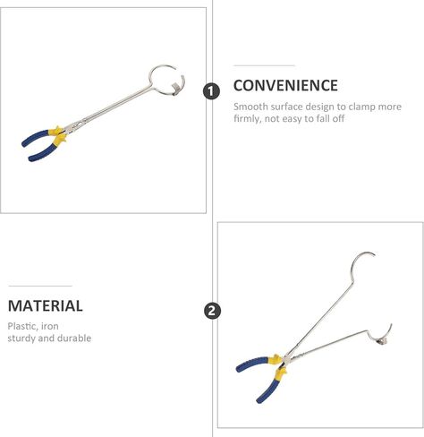 BESTYASH Graphite Crucible Clamp 40cm Long Melting Furnace Tong Metal Refining Tool for Gold Casting and Jewelry Furnace Use in Kuwait