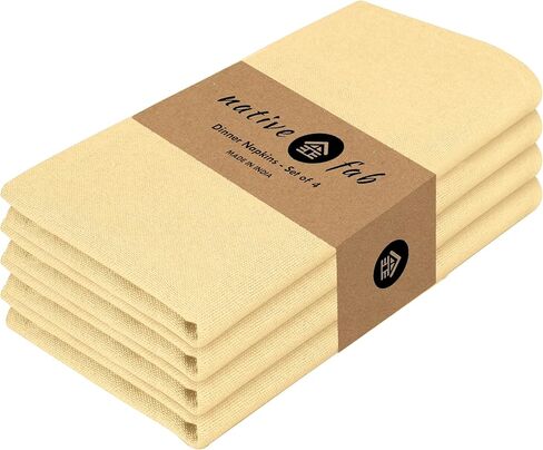 Native Fab Cloth Napkin Set of 12, 100% Cotton, Washable, Reusable Dinner Cloth Napkin 17x17 inches, Table Decor Napkins for Dinner, Events, Red in Kuwait