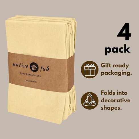 Native Fab Cloth Napkin Set of 12, 100% Cotton, Washable, Reusable Dinner Cloth Napkin 17x17 inches, Table Decor Napkins for Dinner, Events, Red in Kuwait